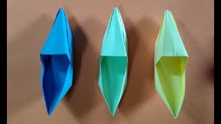 paper boat 4 - How to make a paper boat | origami paper boat