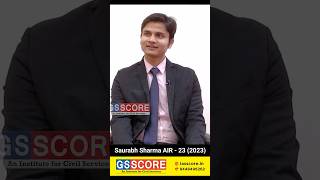 Saurabh Sharma AIR - 23 | UPSC 2023 Topper having Ghazal as his hobby !#ayanjain #upsctopper #upsc