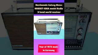 most famous model Nordmende Galaxy Mesa -9000st/100a 9 band world searching#youtube #oldradio