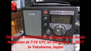 TECSUN S-8800 9650kHz Radio Guinée Audio