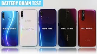 Huawei P30 Lite / Samsung A50 / Redmi Note 7 / Oppo F11 Pro / Vivo V15 Pro BATTERY DRAIN TEST