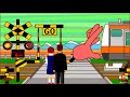 【#05】踏切　踏み切り　電車　でんしゃ　ふみきり　アニメ　 Various Railroad Crossing and train.　列車　れっしゃ