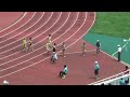 h29　千葉県　中学通信陸上　3年女子100m　b決勝