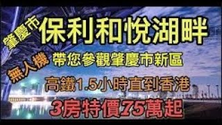 中軒地產 肇慶市 灣區價值窪地 第一集 保利和悅湖畔 100平方 3房單位總價75萬起 高鐵1 5小時直到香港 無人機帶您參觀肇慶新區