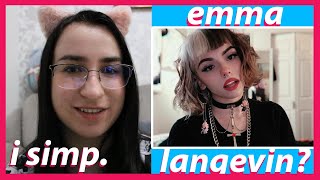 еgirl saying "i simp for emma langevin" for 5 minutes straight