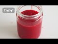 how to make strawberry puree for matcha cocktails u0026 drinks 🍓