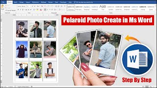 How to Make Printable Polaroid Photo in Ms Word Hindi Tutorial