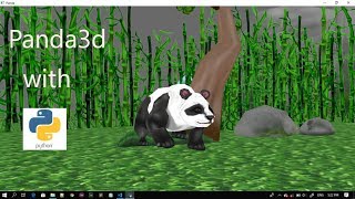 Panda3d wellcome panda project with python