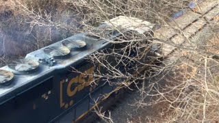 Csx northbound freight train heading back to Winston Salem