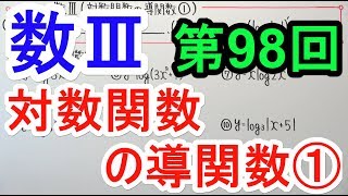 【高校数学】数Ⅲ-98 対数関数の導関数①