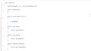 LeetCode 225. Implement Stack using Queues (2 queues & 1 queue)