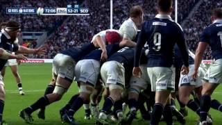 Danny Care scores after quick pass from a lineout! | RBS 6 Nations