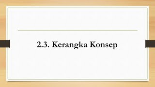 2.3. Kerangka Konsep