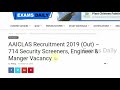 aaiclas recruitment 2019 aaiclas job 2019 714 security screeners engineer u0026 manger vacancy