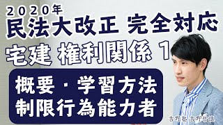 2020年 宅建ワンコイン講座　権利関係①（概要・学習方法、制限行為能力者）