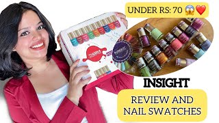 Insight Cosmetics Dry Fast Nail Polish | Full Collection Review \u0026 Nail Swatches | By The Bhatt Twins