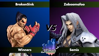 UTSmash St. George Scramble #32 | BrokenSink (Kazuya) vs Zoboomafoo (Sephiroth) | Winners Semis