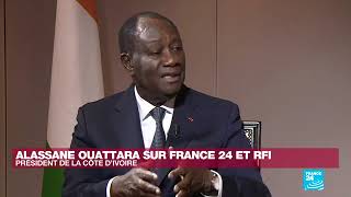 Alassane Ouattara ment sur France 24