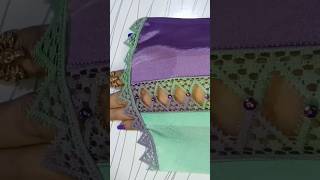 Beautiful Sleeves Design with Triangle Lace (easy designing) #shorts #youtubeshorts #ytshorts