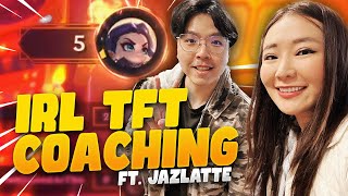 I GOT COACHED BY JAZLATTE IRL for 5 HOURS... | TFT Set 13 - Patch 14.24b