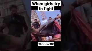 when girls try to fight with man the result will be shocking #moviescene #movie #shorts