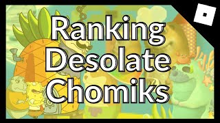 Ranking the Desolate Island Chomiks from Easiest to Hardest | Find The Chomiks [Roblox \u0026 5k Special]