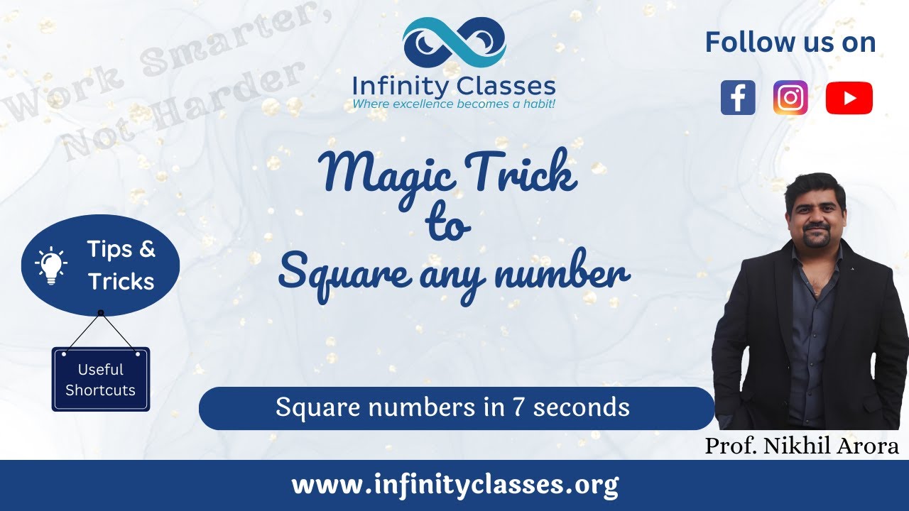 Shortcut Trick For Squaring Any Number Youtube