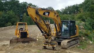 John Deere 750B Bulldozer \u0026 Caterpillar CAT 316F Excavator - Rochester, NH