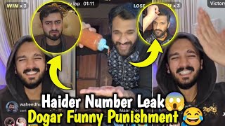 Haider Shah Number Leak 😱 | Dogar Punishment Munh Par Kachup Lagwa Di😂 | Rajab Vs Dogar Live