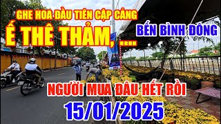 GHE HOA ĐẦU TIÊN CẬP CẢNG BẾN BÌNH ĐÔNG, Ế THÊ THẢM...NGƯỜI MUA ĐÂU HẾT RỒI 15/01/2025