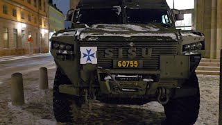 Sweden's Terrängbil 24 (Sisu GTP 4×4) in Stockholm [4k]