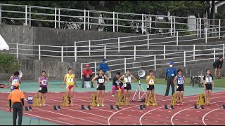 2022 沖縄県民体育大会  女子100ｍ  決勝