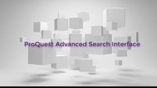 ProQuest Advanced Search Interface