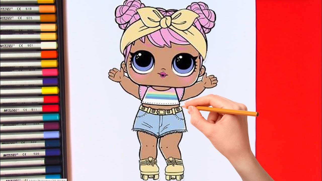 How To Draw A LOL Doll Step By Step | LOL Surprise Doll - YouTube