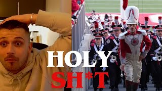 European Reacts to The Ohio State University Marching Band Wembley (AMAZING)