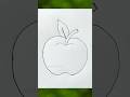 Apple Drawing Easy for Kids | How to Draw an Apple Step by Step for Kids | #shorts #drawing #apple
