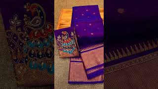 Kalanjali Paithani Saree 🦚 #marathisong #shorts #saree #paithani #viralshorts #viralvideo #sarees