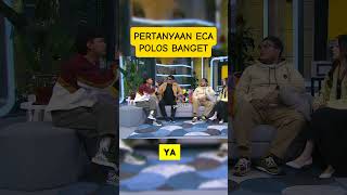 Pertanyaan eca polos banget #eca #ecaaura #talkpod #trendingshorts #komedilucu