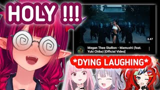 Calli Bae \u0026 Biboo Can't Stop Laughing When Irys React to Mamushi Music Video [Irys/Mori Calliope]