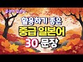 활용하기 좋은 중급 일본어 문장 30