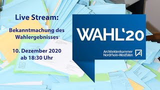 Kammerwahl 2020: Bekanntmachung des Wahlergebnisses