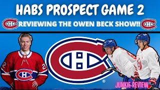 Habs Prospect Game 2 Review (The Owen Beck Show)