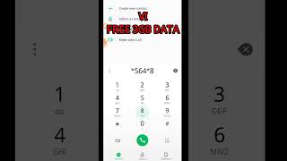 Vi free 3GB data new code 2023 | Vi free internet code 2023 | Vi free data 2023 #shorts