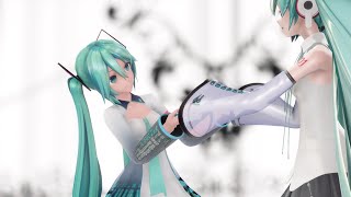 【MMD】YYB式初音ミク＆YYB式初音ミクNTで「ニア」【ちゃんと揺れるわいちゃん】【Ray-MMD】【4K】