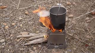 Ultralight Titanium Wood Burner Camping Stove