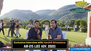 🎤 Success Mantra From JEE Advanced 2022 Topper (AIR-215) | Harshit Srivastava | Study Tips | MT Sir