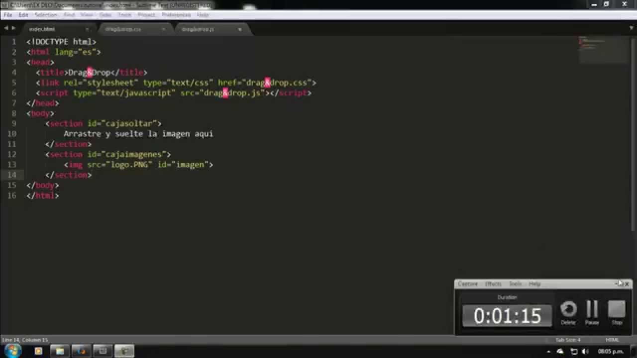 Tutorial: API Drag&Drop. HTML5 Programacion Web - YouTube