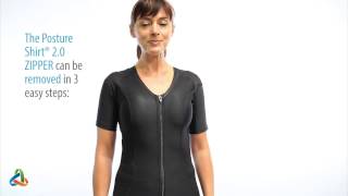 HOW TO WEAR THE ALGINMED  POSTURE SHIRT (ZIPPER)