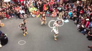 IDLE NO MORE Flash Mob WEM Hoop Dance Medicine