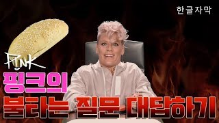 [한글자막] 엘렌쇼 핑크의 불타는 질문 (Ellen’s Burning Questions)